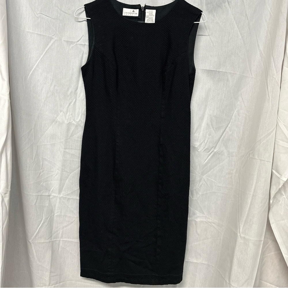Liz Claiborne Elegant Black Midi Dress